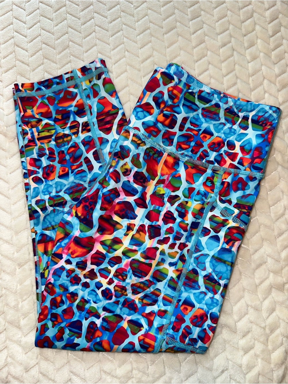 Constantly Varied Gear CVG Leggings Exotic Print Inseam 22” Size Large